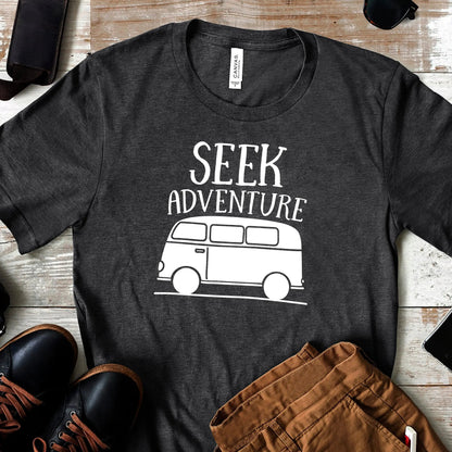 Seek Adventure Shirt - Van Wanderlust Traveler Gift Joyful Moose