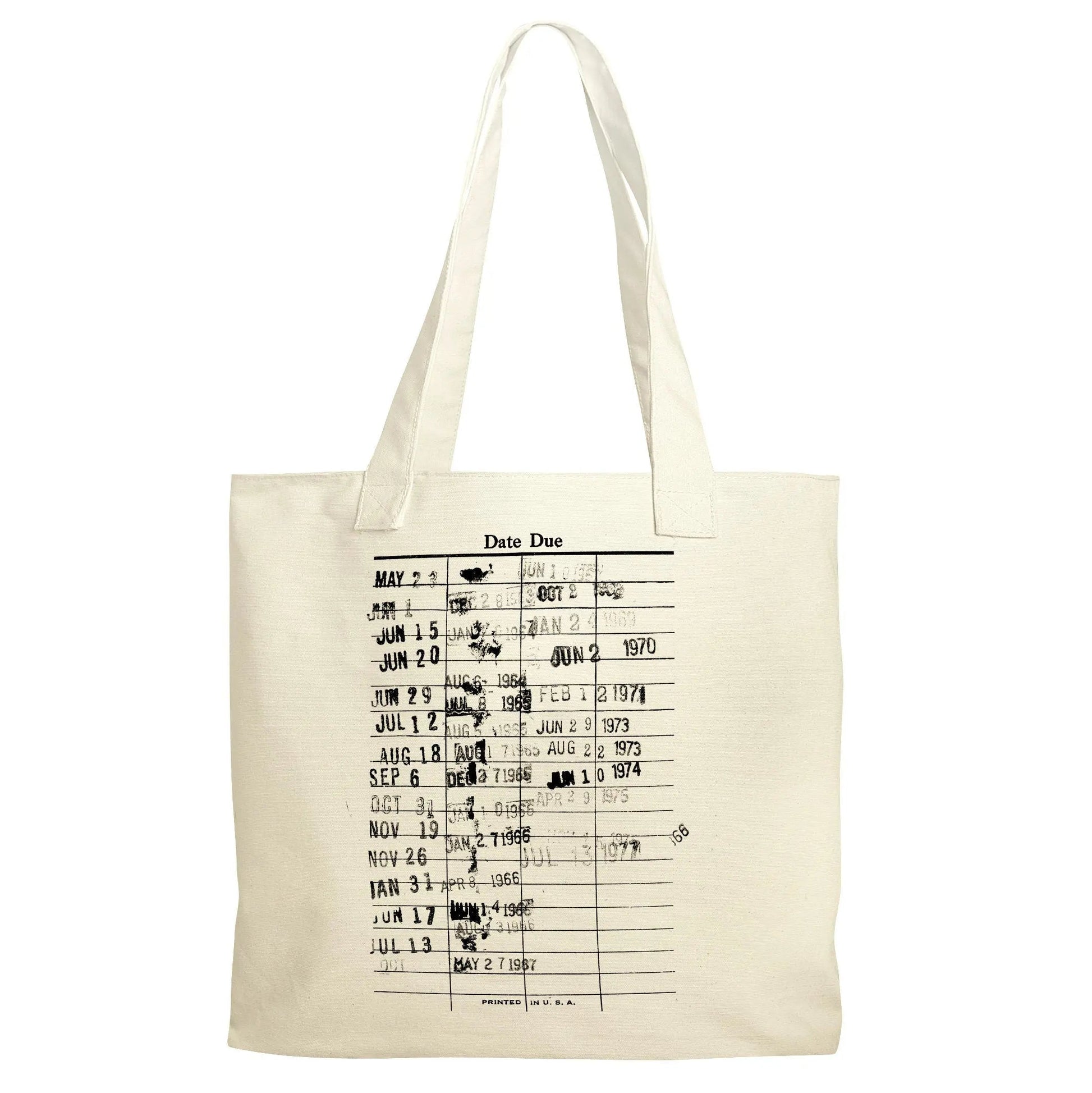 Library Canvas Tote Bag - Reusable Grocery Bag for Book Lover - Literary Tote Joyful Moose
