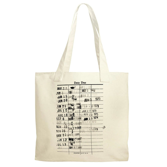 Library Canvas Tote Bag - Reusable Grocery Bag for Book Lover - Literary Tote Joyful Moose