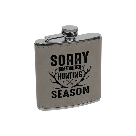 flask for men, hunting gifts, leather flask, funny hunting gift Joyful Moose