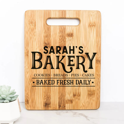 Custom Bakery Cutting Board, gift for baker, Personalized Kitchen Decor, Gift for her, gift for mom, gift for wife Joyful Moose