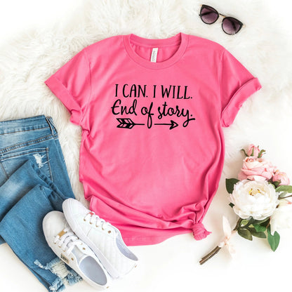 Motivational Workout Shirt | Soft Cotton Bella Canvas Tee With Arrow Design Joyful Moose