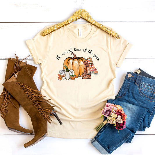 Fall Tshirts for Women, Fall Shirt Women, Graphic Pumpkin Tee, Thanksgiving Shirt for Her Joyful Moose