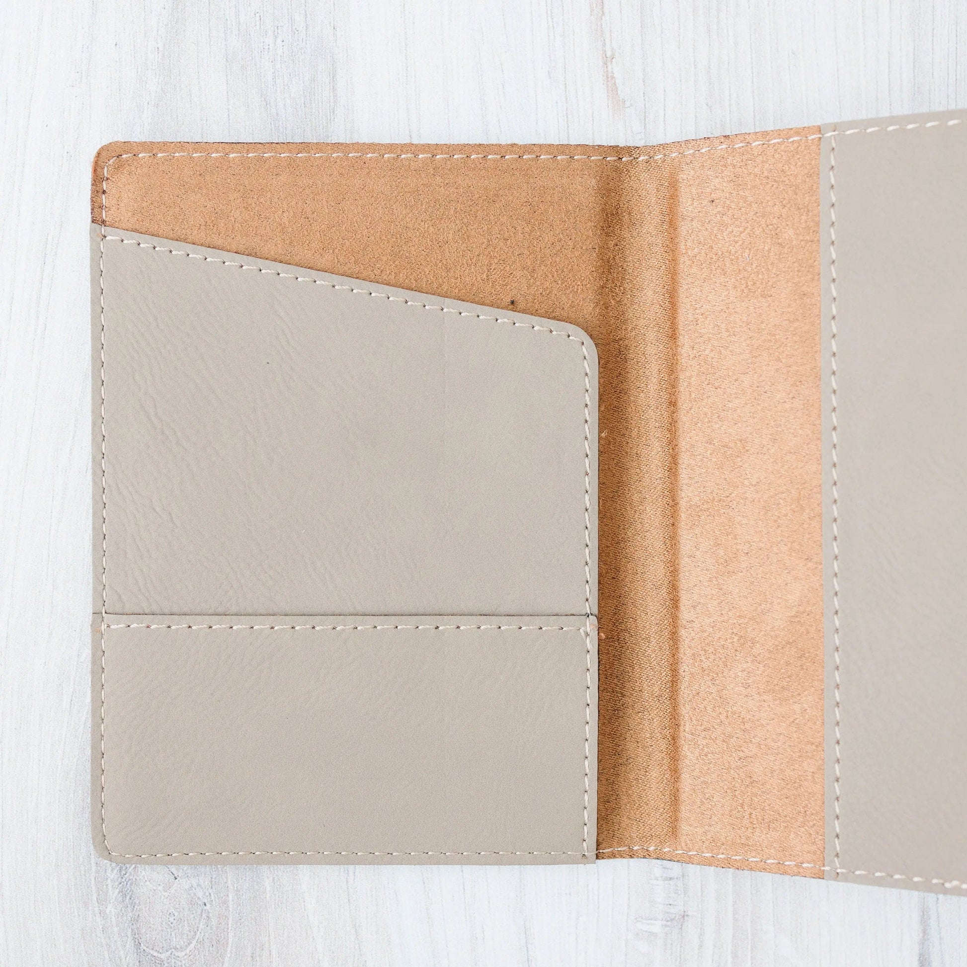 Personalized Passport Holder – Engraved Faux Leather Passport Cover With Compass Design Joyful Moose