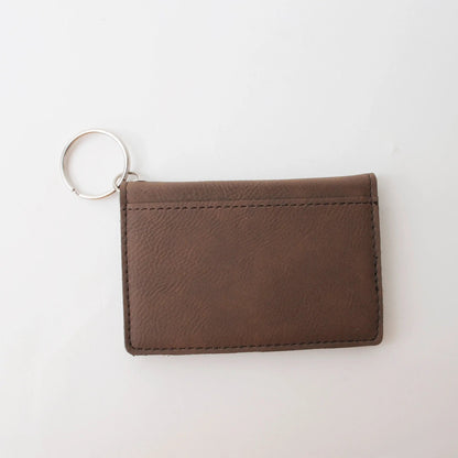 Keychain Wallet, I used to have money now I have dogs, Funny gift for dog mom, dog dad, Engraved Wallet with Keychain, ID holder Joyful Moose