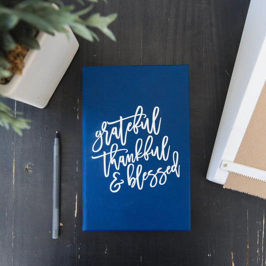 gratitude journal, Gratitude Writing Journal, Gift for her, Grateful Thankful Blessed Lined Journal Joyful Moose