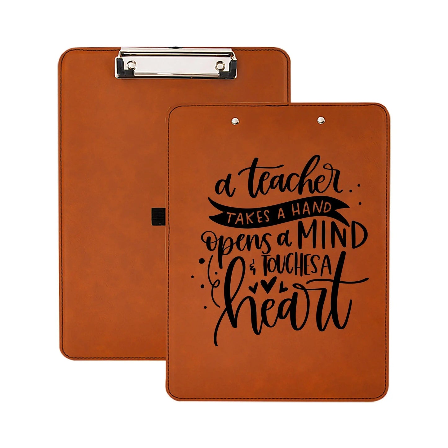 Custom Clipboard for Teacher, Personalized Teacher Gift, leather clip board teacher appreciation gift for Teachers Joyful Moose