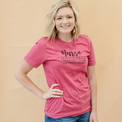 Nurse T-shirt - Womens Graphic Tees Nurse Definition - Appreciation Gift for Nurses, womens nurse shirt, nurse tee shirt, registered nurse Joyful Moose