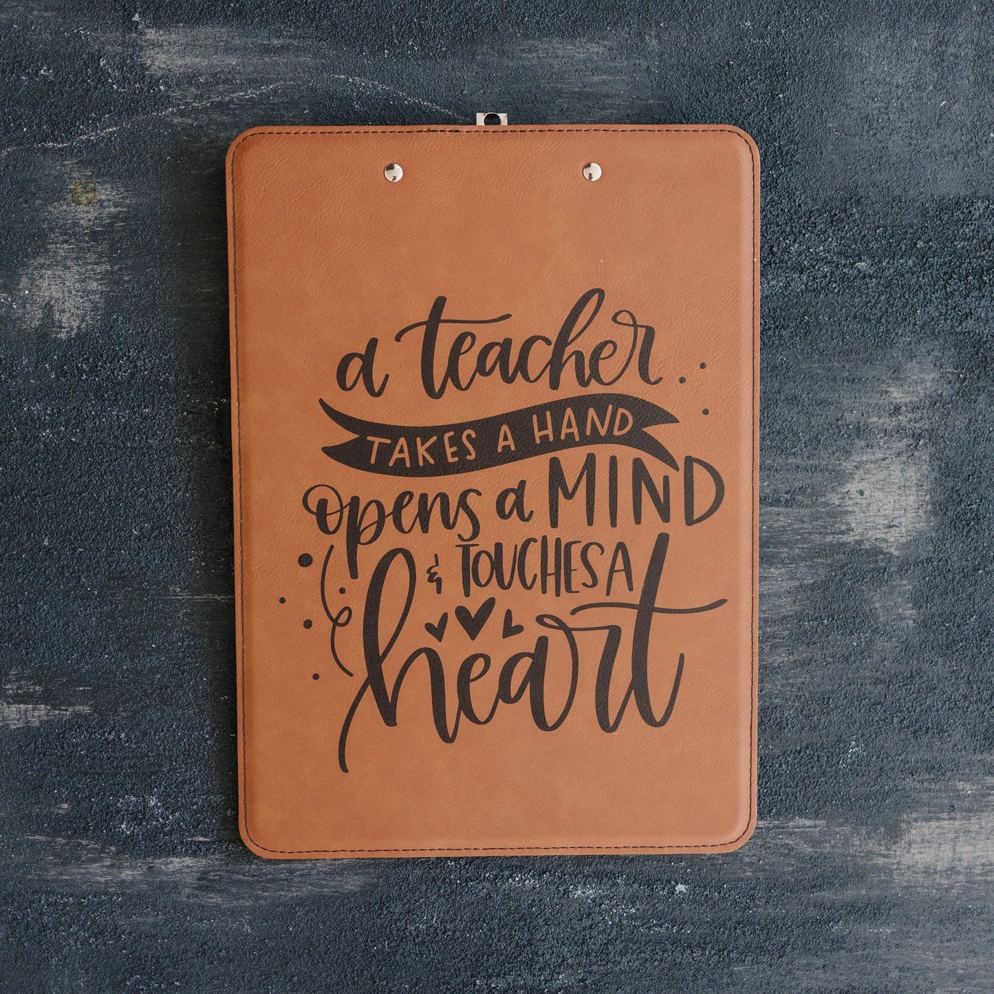Custom Clipboard for Teacher, Personalized Teacher Gift, leather clip board teacher appreciation gift for Teachers Joyful Moose