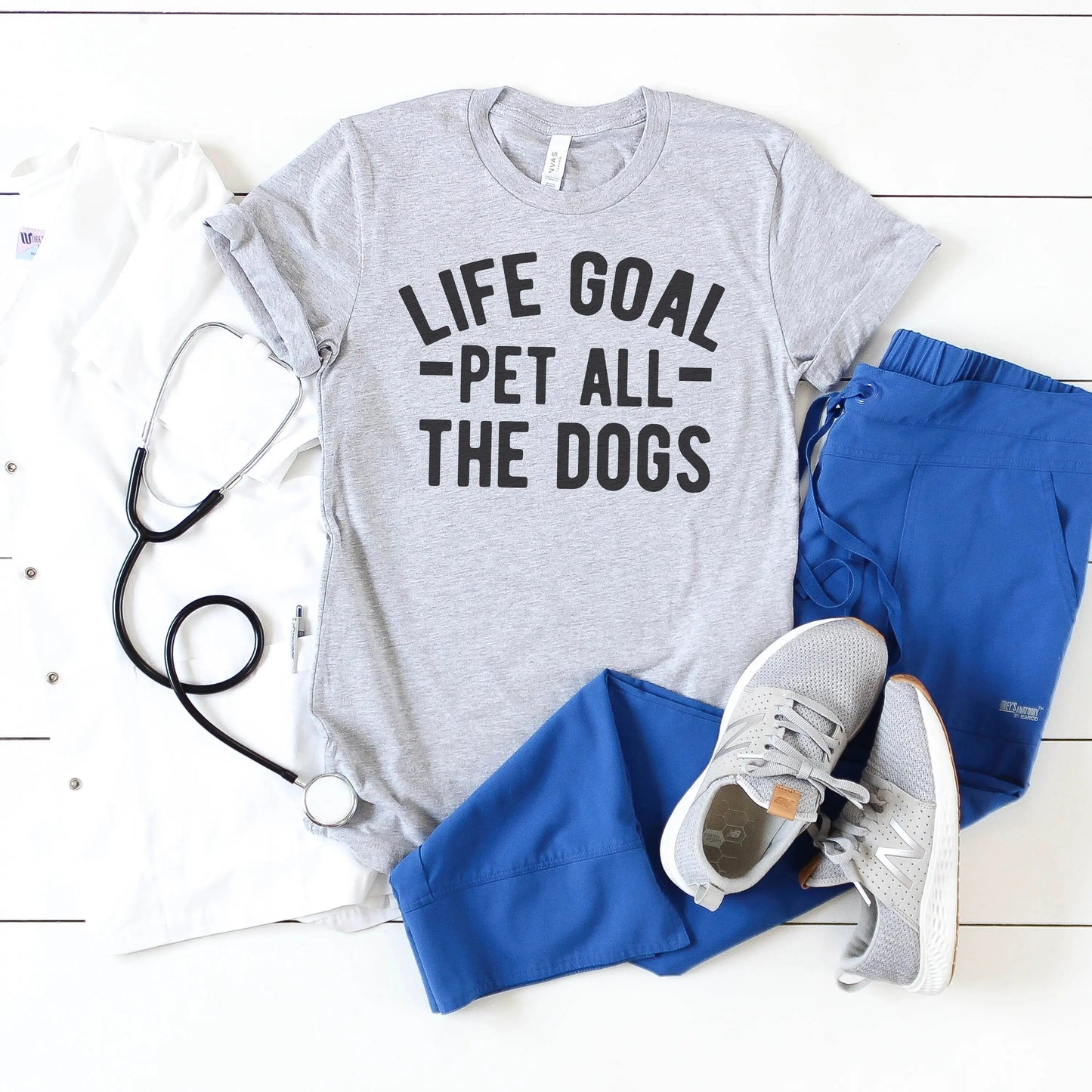 dog lover gift - Life Goal Pet All The Dogs Graphic T-shirt Joyful Moose