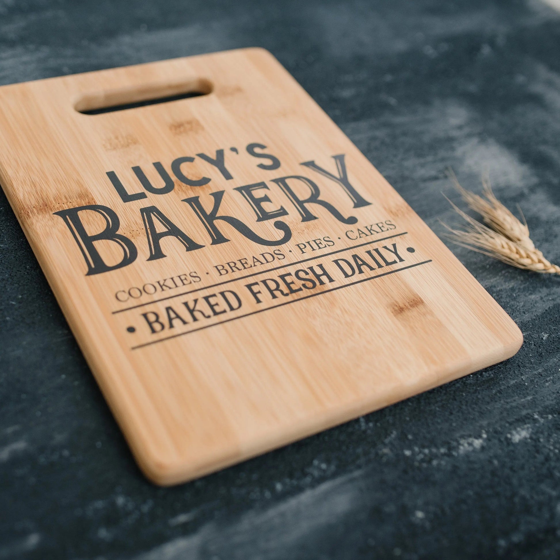 Custom Bakery Cutting Board, gift for baker, Personalized Kitchen Decor, Gift for her, gift for mom, gift for wife Joyful Moose