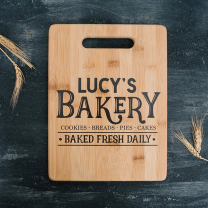 Custom Bakery Cutting Board, gift for baker, Personalized Kitchen Decor, Gift for her, gift for mom, gift for wife Joyful Moose