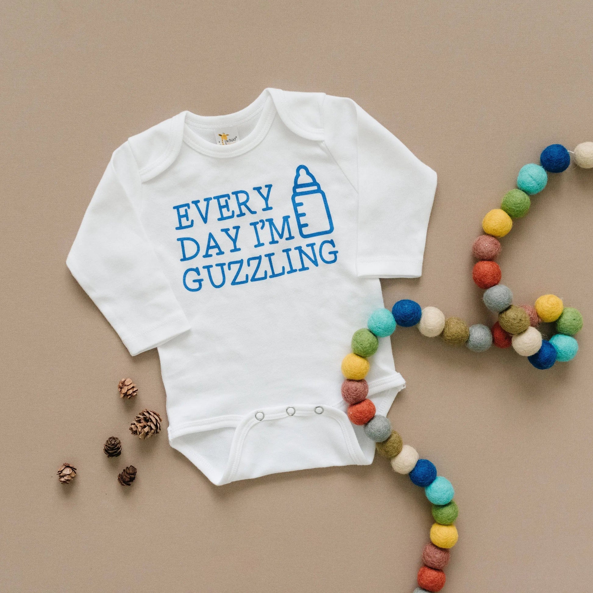 Funny Baby Shirt - Newborn Baby Boy Gift Joyful Moose