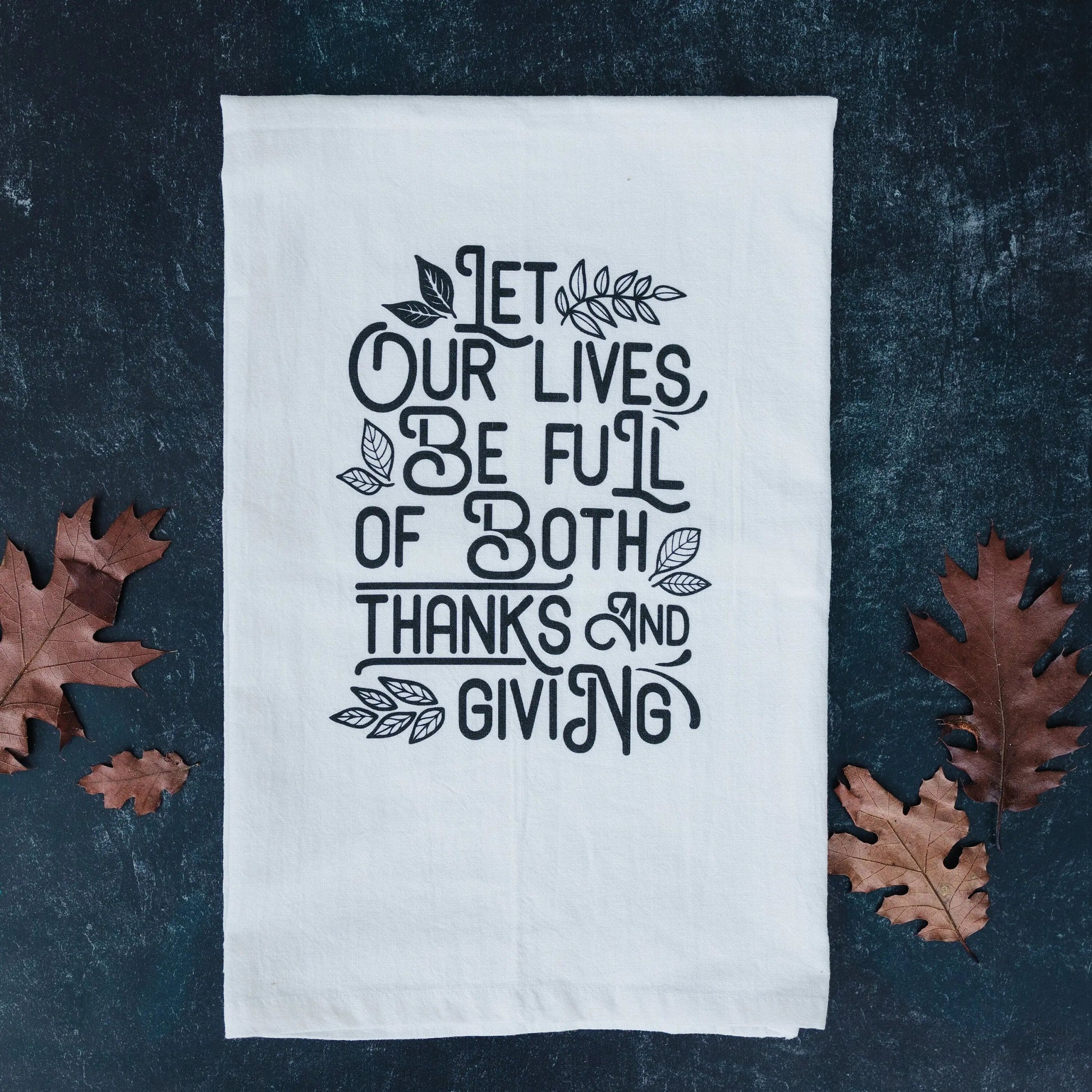 Thanksgiving Kitchen Towel, Hostess Gift, Housewarming Gift, Thanksgiving Kitchen Decor, Thankful Tea Towel, Fall Flour Sack Towel Joyful Moose