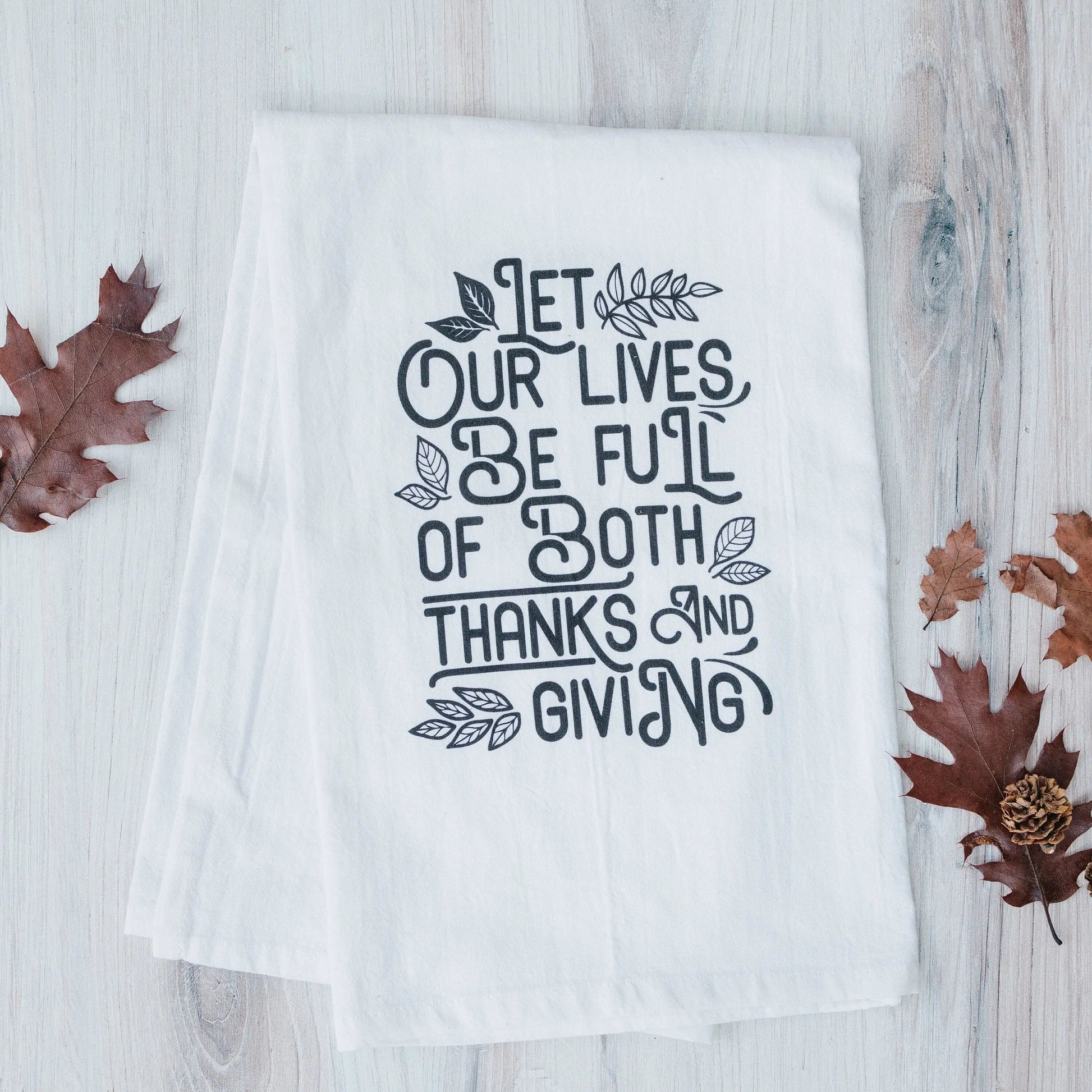 Thanksgiving Kitchen Towel, Hostess Gift, Housewarming Gift, Thanksgiving Kitchen Decor, Thankful Tea Towel, Fall Flour Sack Towel Joyful Moose
