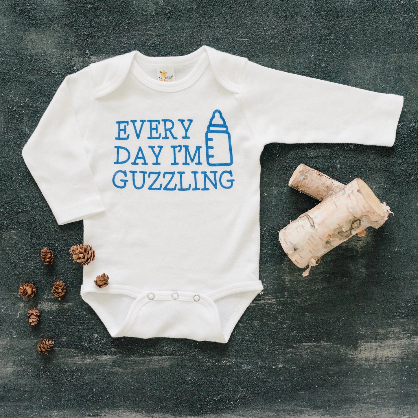 Funny Baby Shirt - Newborn Baby Boy Gift Joyful Moose