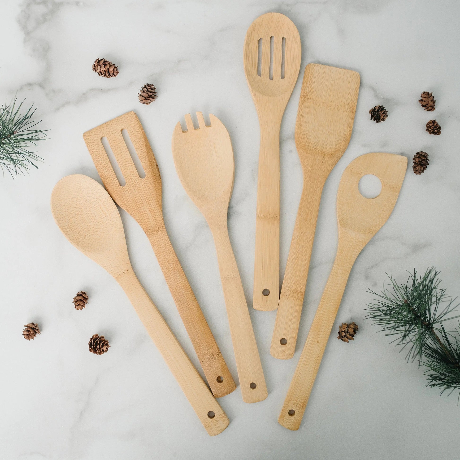 Bamboo Kitchen Utensil Holder - Personalized Gift for Grandma Joyful Moose