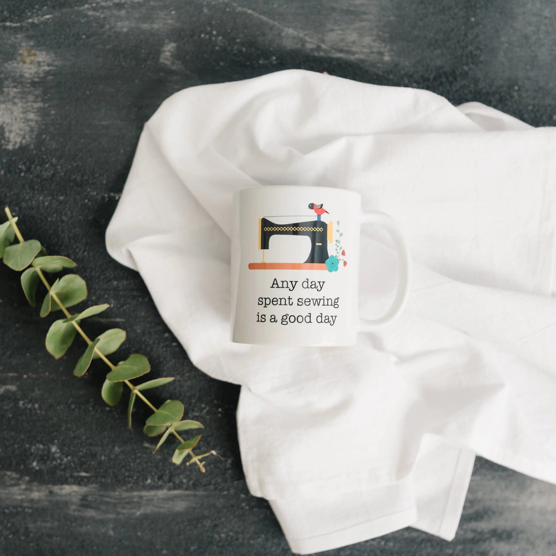 Quilters Coffee Mug - Sewing Coffee Mug - Quilting Gift - Gift for Sewer Joyful Moose