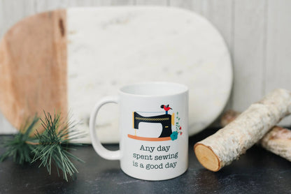Quilters Coffee Mug - Sewing Coffee Mug - Quilting Gift - Gift for Sewer Joyful Moose