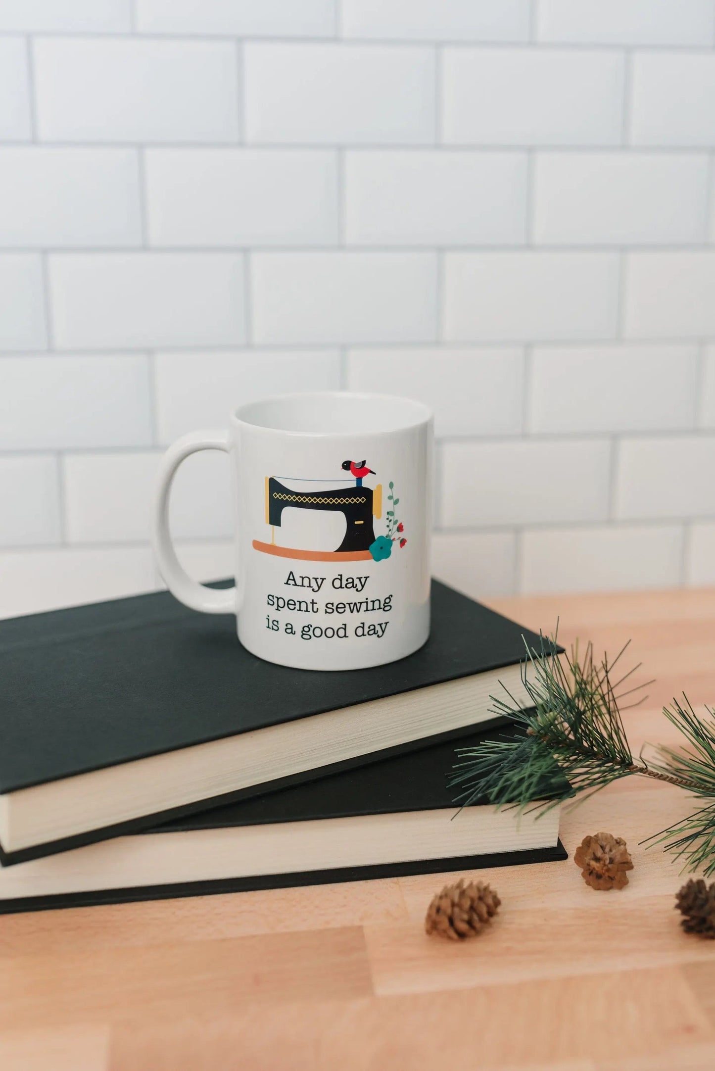 Quilters Coffee Mug - Sewing Coffee Mug - Quilting Gift - Gift for Sewer Joyful Moose