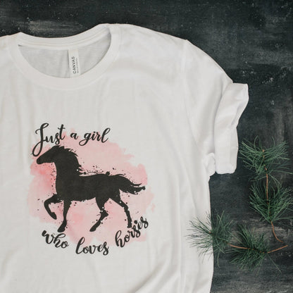Horse T-shirt for girls, toddler Youth Kids Tees, horse gifts Joyful Moose