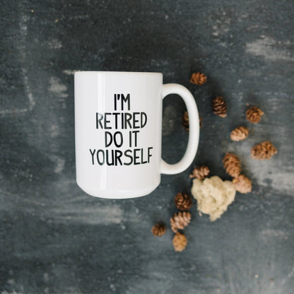 Retired Coffee Mug - Retirement Gift - Coffee Cup Joyful Moose
