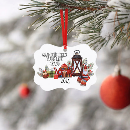 Christmas Ornament for Grandparents, Christmas Gift for Grandma Joyful Moose