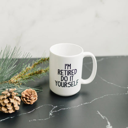 Retired Coffee Mug - Retirement Gift - Coffee Cup Joyful Moose