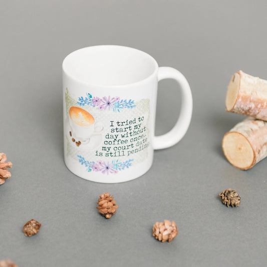 Funny Coffee Mug - coffee lover gift - funny mugs for women- coffee lover ceramic mug handmade - coffee lover mug - funny coworker gift Joyful Moose