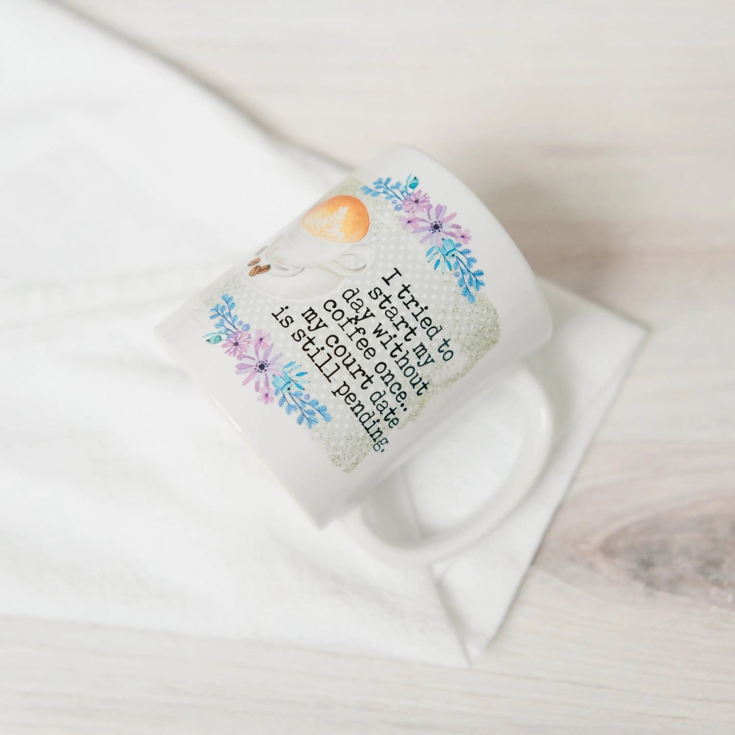 Funny Coffee Mug - coffee lover gift - funny mugs for women- coffee lover ceramic mug handmade - coffee lover mug - funny coworker gift Joyful Moose