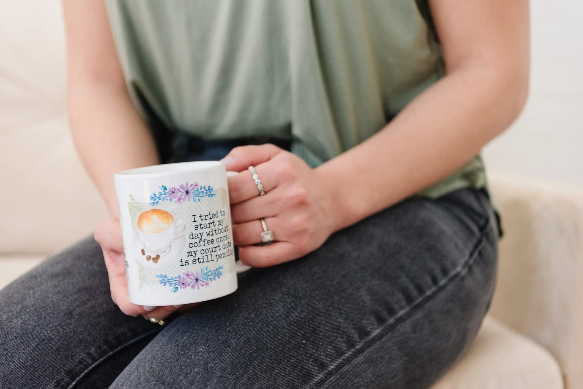 Funny Coffee Mug - coffee lover gift - funny mugs for women- coffee lover ceramic mug handmade - coffee lover mug - funny coworker gift Joyful Moose