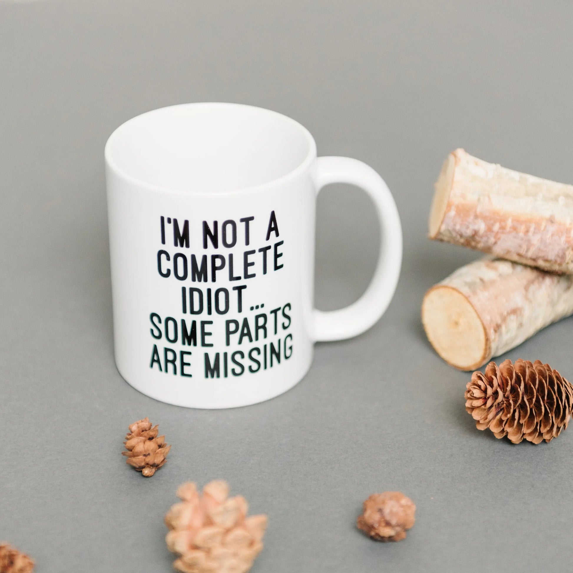 Funny Coffee Mug, Gag Gift, sarcastic mug for men, mugs with sayings, coworker gift, Idiot ceramic coffee mug Joyful Moose