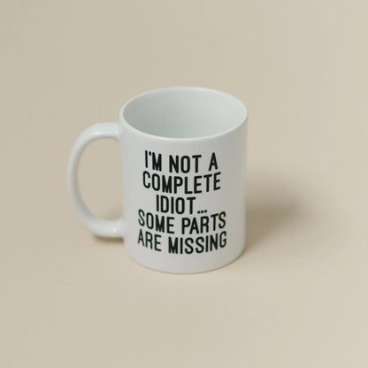 Funny Coffee Mug, Gag Gift, sarcastic mug for men, mugs with sayings, coworker gift, Idiot ceramic coffee mug Joyful Moose
