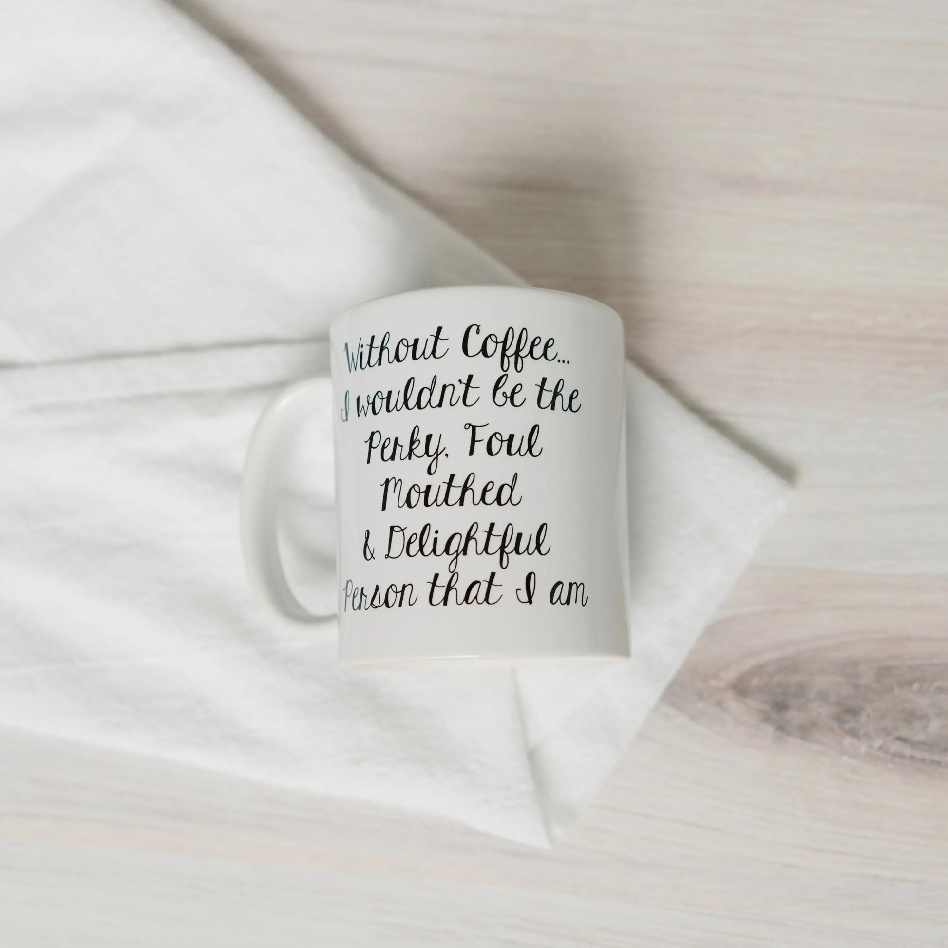 Funny Coffee Mug - Funny Gift - Funny Saying Coffee Mug - Perky Delightful Person Joyful Moose