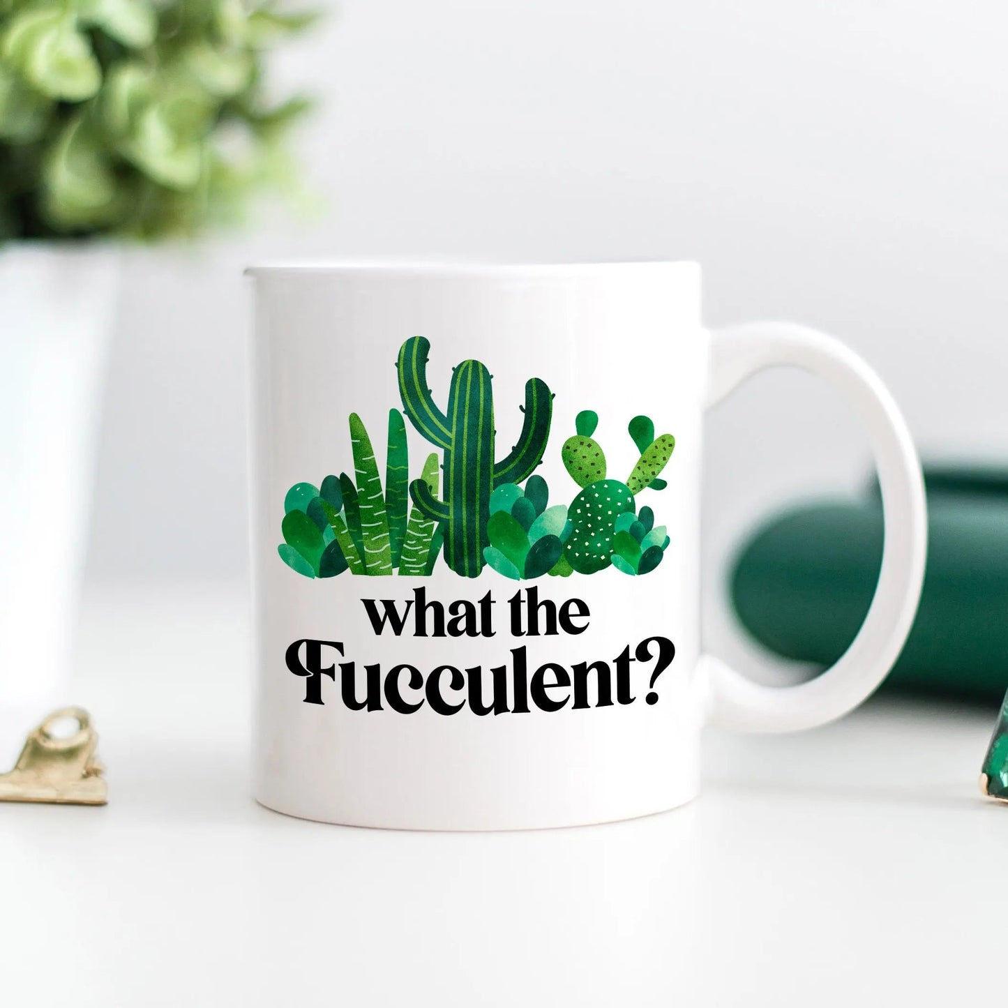Funny Succulent Mug – Ceramic Coffee Mug with Cactus Design | Joyful Moose Joyful Moose
