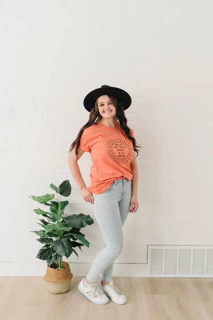 Spring Shirt, Inspirational quotes about life, Sunshine T-shirt for her, inspirational shirts, mental health tshirt women Joyful Moose