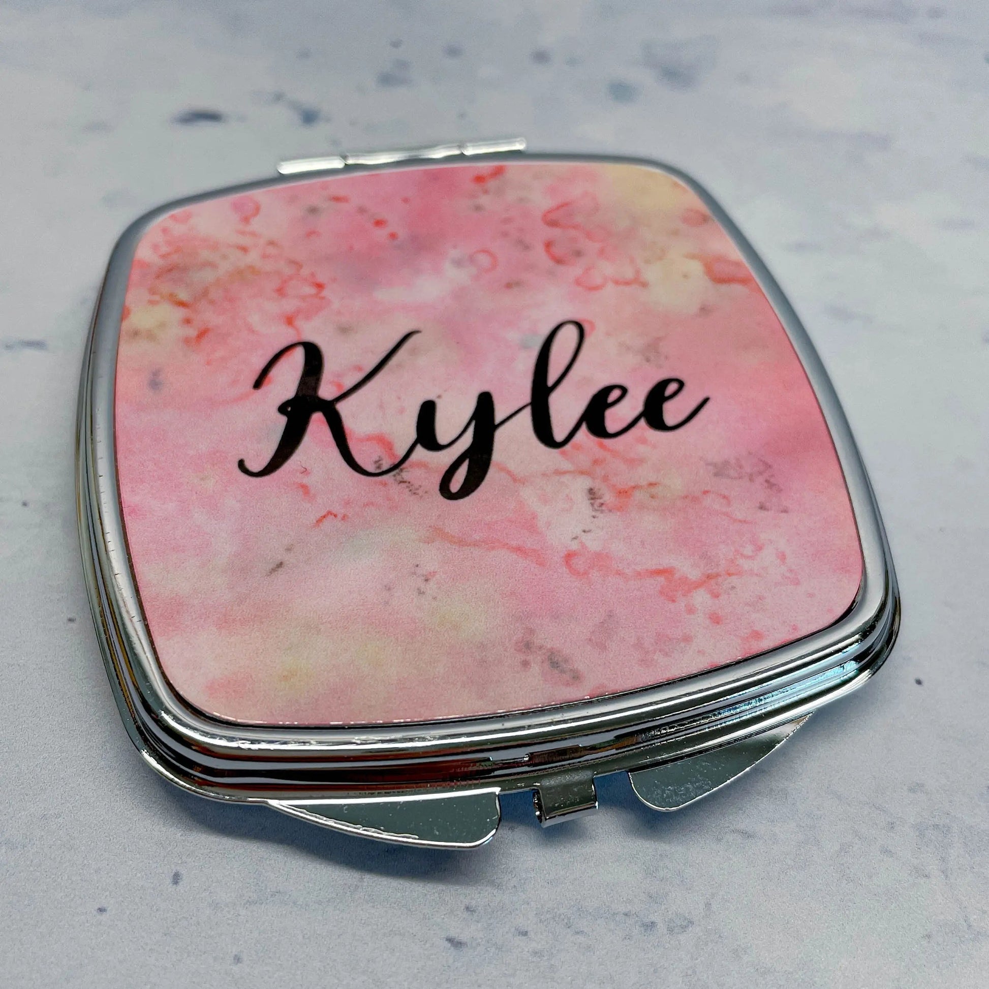 Personalized Gift for Her, bridesmaid gifts, Personalized Compact Mirror, cosmetic gifts for her under 20, personalized gifts for women Joyful Moose