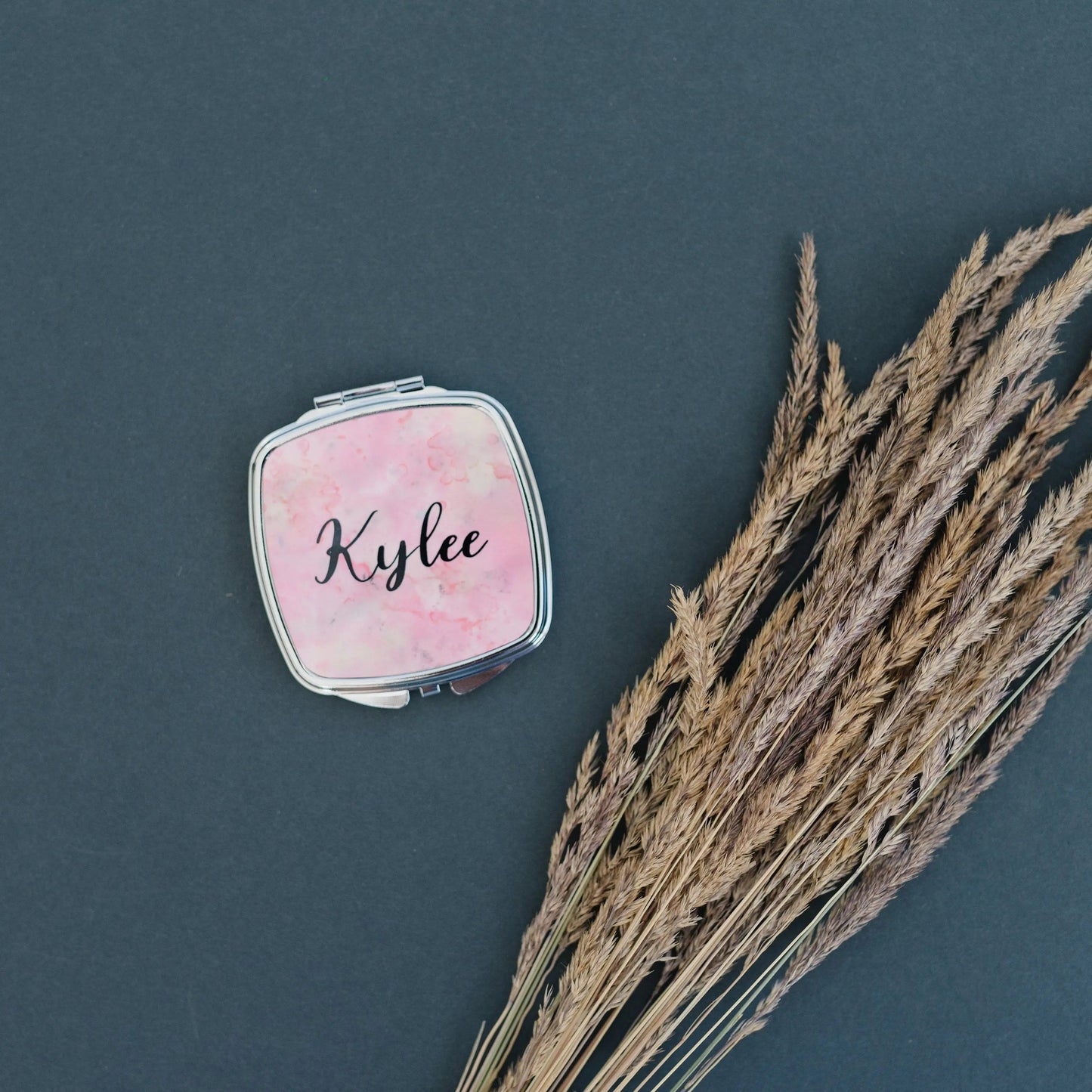 Personalized Gift for Her, bridesmaid gifts, Personalized Compact Mirror, cosmetic gifts for her under 20, personalized gifts for women Joyful Moose