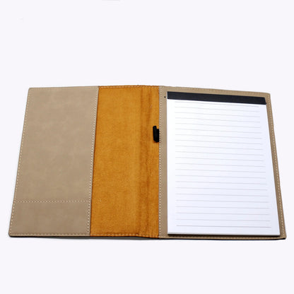 Monogram Legal Pad Holder - Laser Engraved Portfolio - Leather Notepad Folder - Gift for Graduate Joyful Moose