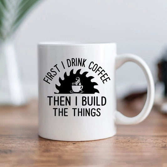 Carpenter Coffee Mug – Builder Gift Idea | Woodworker Gift | Dishwasher Safe Ceramic Mug Joyful Moose