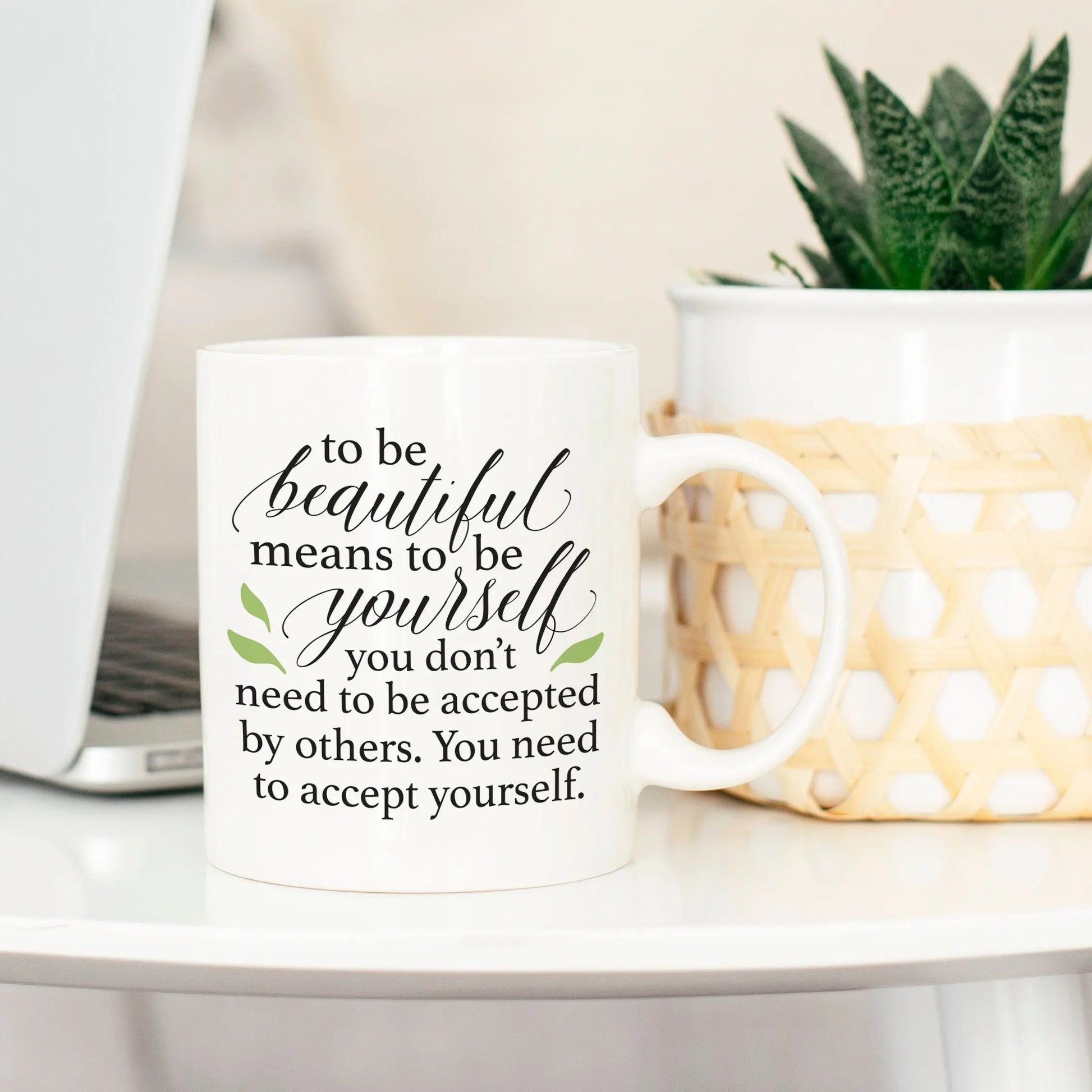 Inspirational Mug, Gift for Her, inspirational saying, self care for women, motivational mug for girls, beauty quote for mental health Joyful Moose