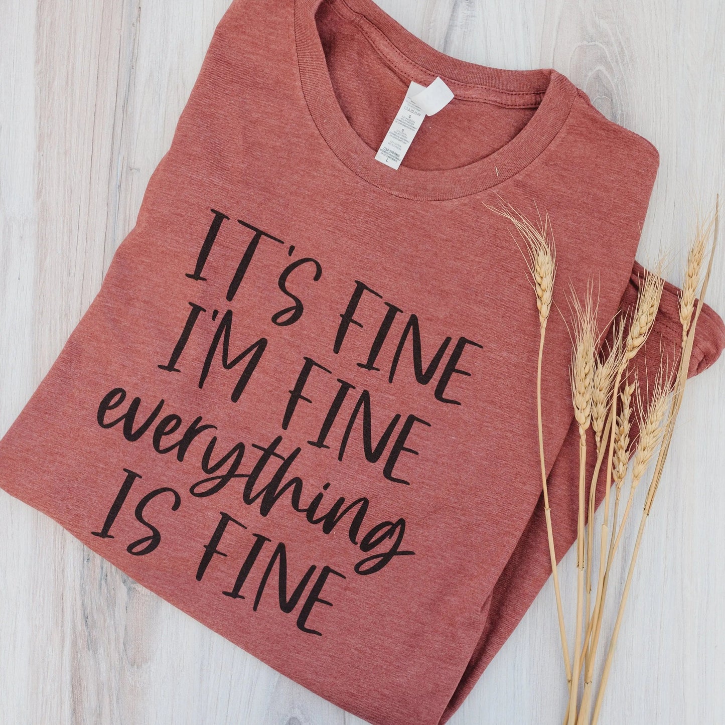 I'm fine everything is fine tshirt, everything is fine shirt, I'm fine shirt, Graphic Tee for Women, Funny Shirt, Gift for Her Joyful Moose