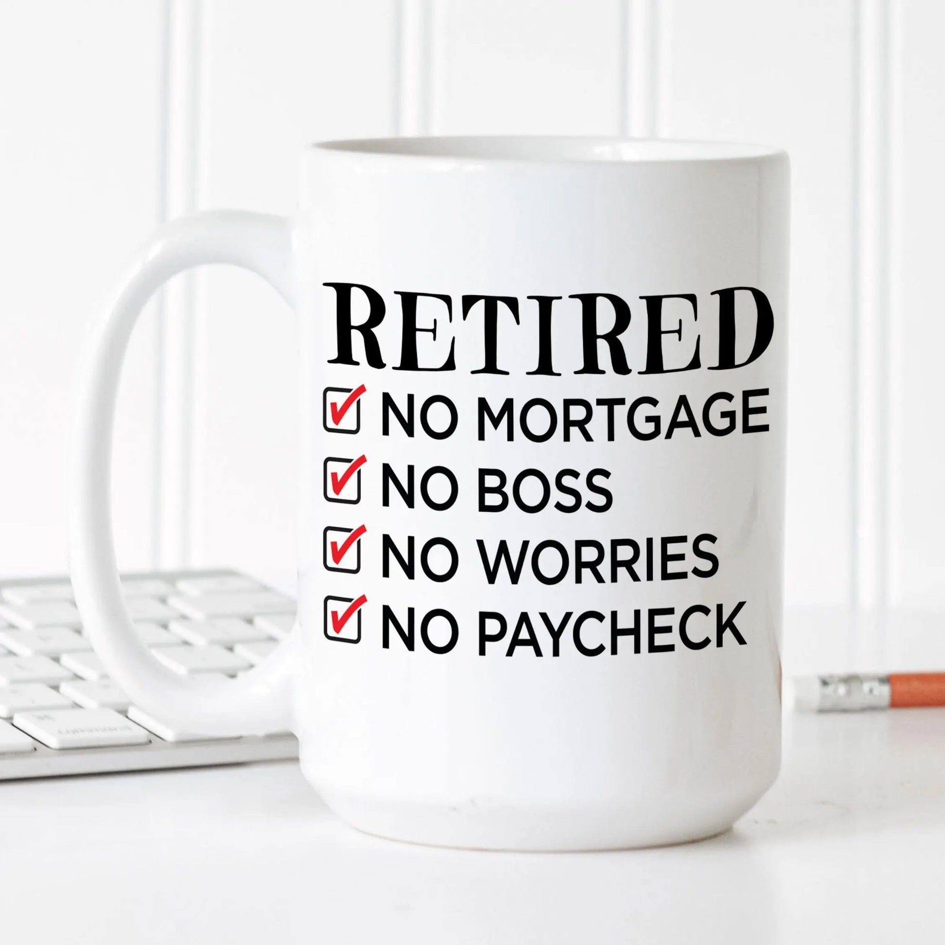 Retirement Mug - retirement gift - funny retirement coffee mug - teacher retirement - coworker retirement gifts men - retirement sayings Joyful Moose