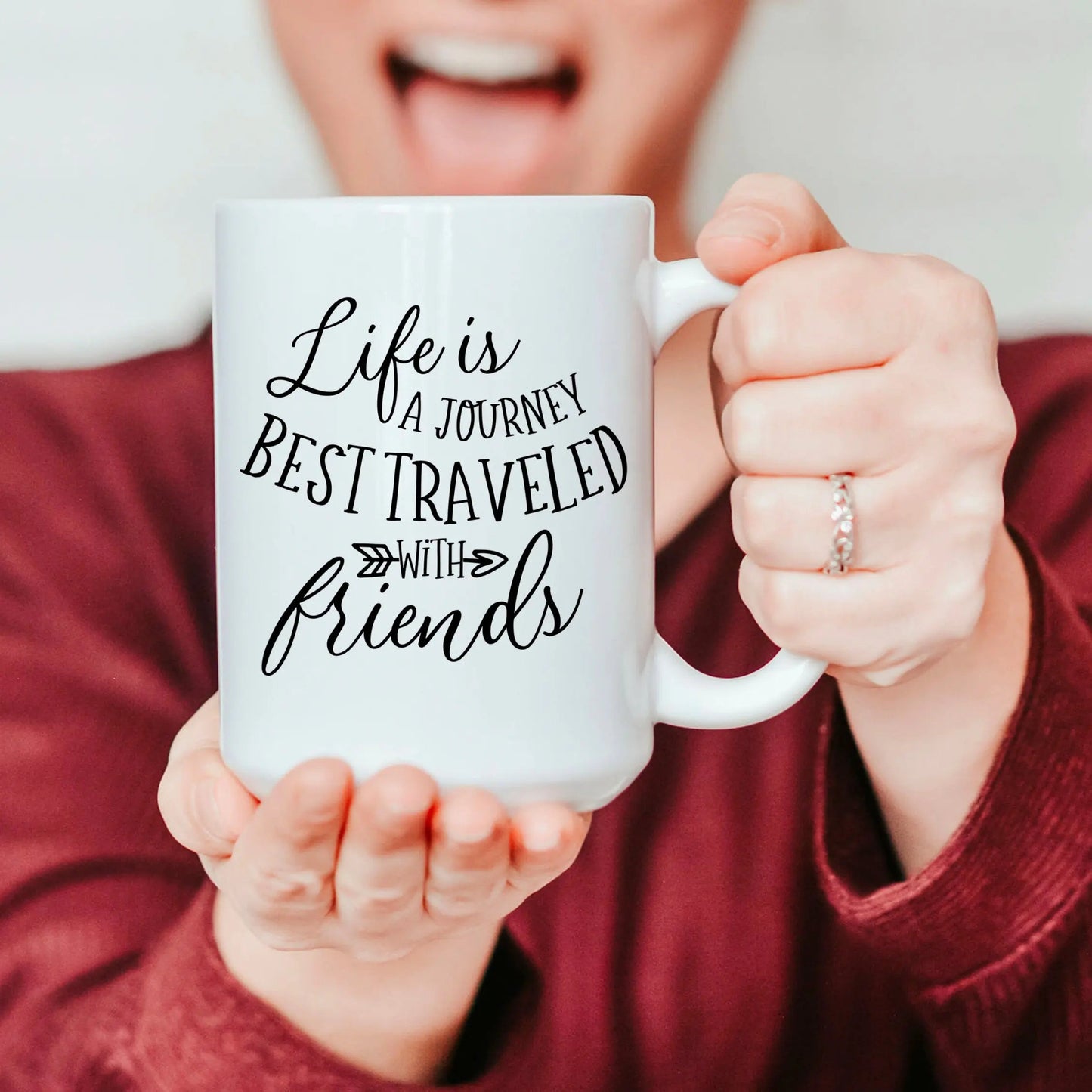 Coffee Mug Gift for Her - best friend gift - Gift for Friends - friend gift - friend birthday gift - gifts for friend - ceramic coffee mug Joyful Moose