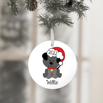 Dog Christmas Ornament, dog ornament personalized, custom dog ornament, personalized dog ornament, dog lover gift, 2022 ornament Joyful Moose