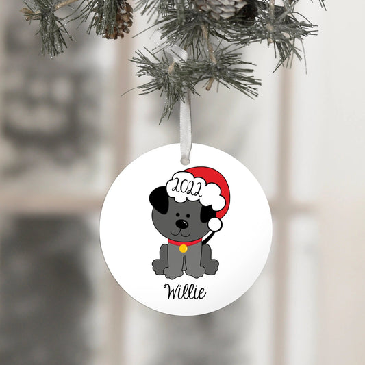Dog Christmas Ornament, dog ornament personalized, custom dog ornament, personalized dog ornament, dog lover gift, 2022 ornament Joyful Moose