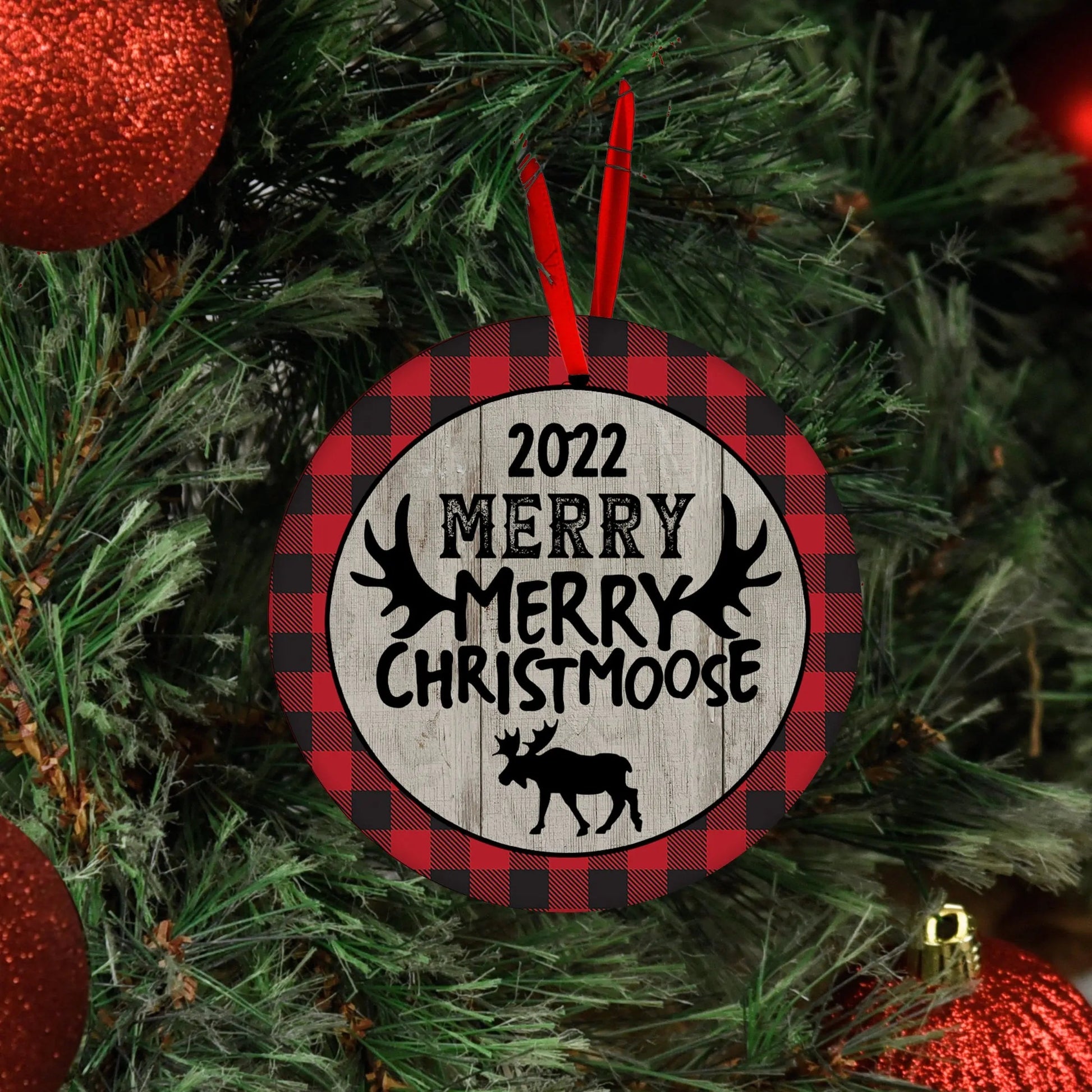Moose Christmas Ornament Joyful Moose
