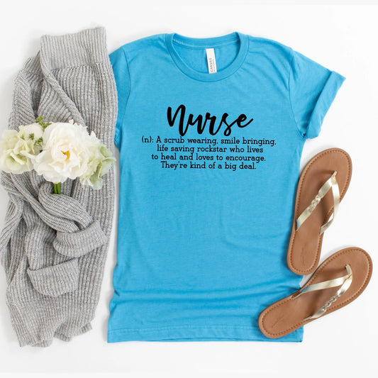 Nurse T-shirt - Womens Graphic Tees Nurse Definition - Appreciation Gift for Nurses, womens nurse shirt, nurse tee shirt, registered nurse Joyful Moose