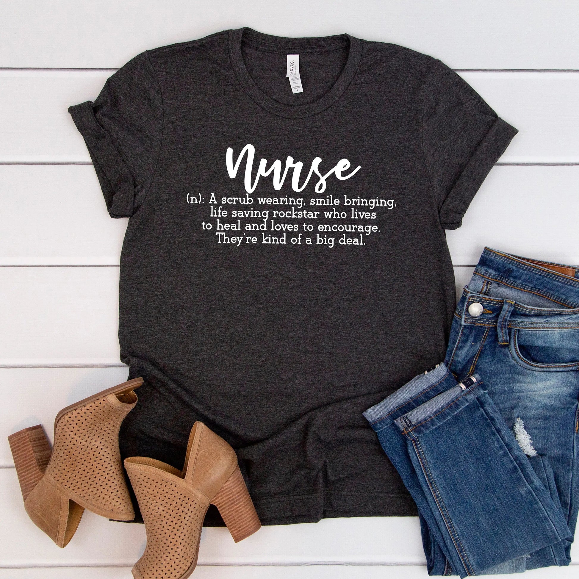 Nurse T-shirt - Womens Graphic Tees Nurse Definition - Appreciation Gift for Nurses, womens nurse shirt, nurse tee shirt, registered nurse Joyful Moose