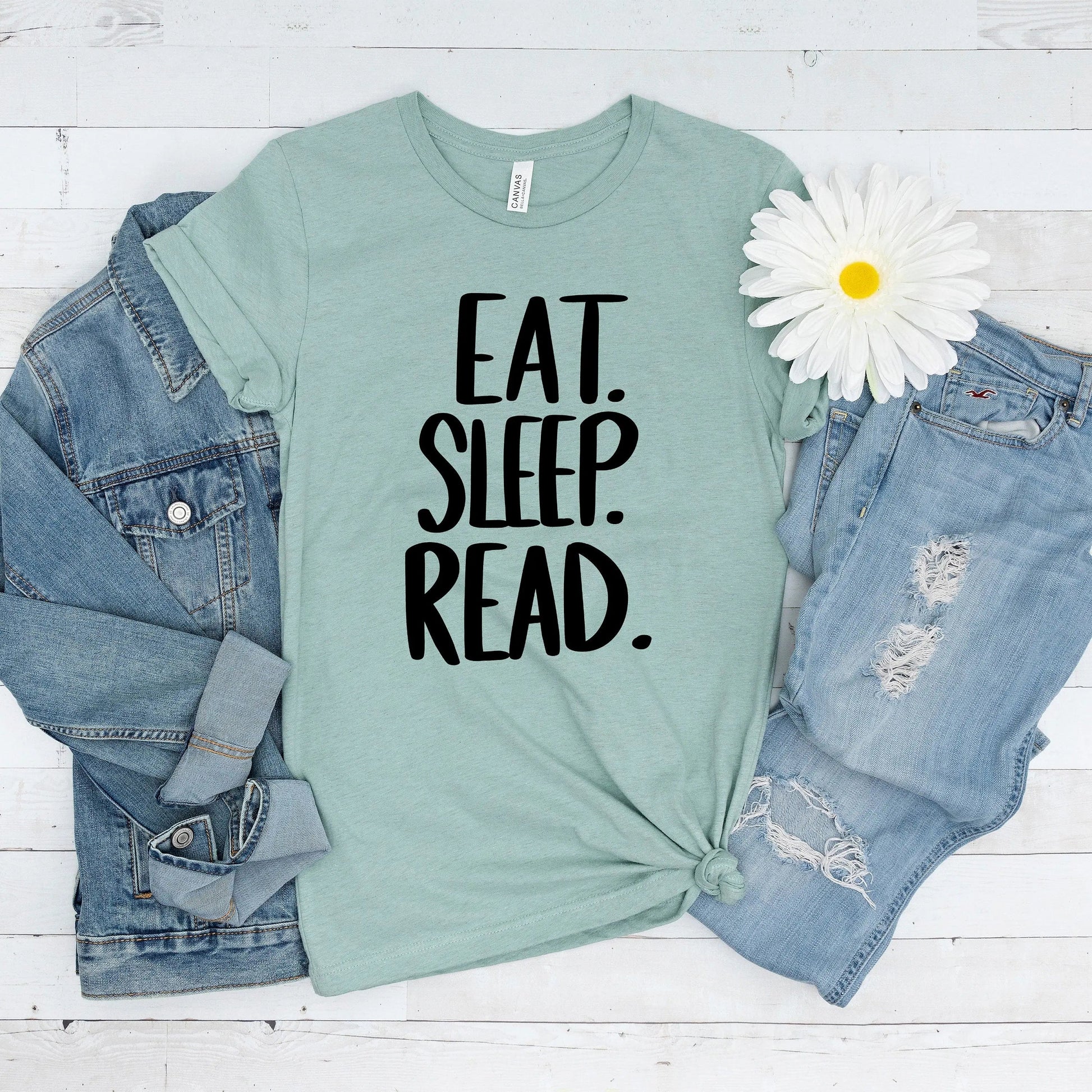 bookish shirt - Eat Sleep Read T-shirt - book lover gift librarian shirt - reading shirt - book lover shirt - book shirts women Joyful Moose